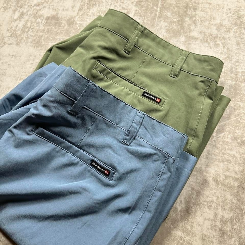 Bundle of 2 Quiksilver Hybrid Shorts Mens 38 Blue Green